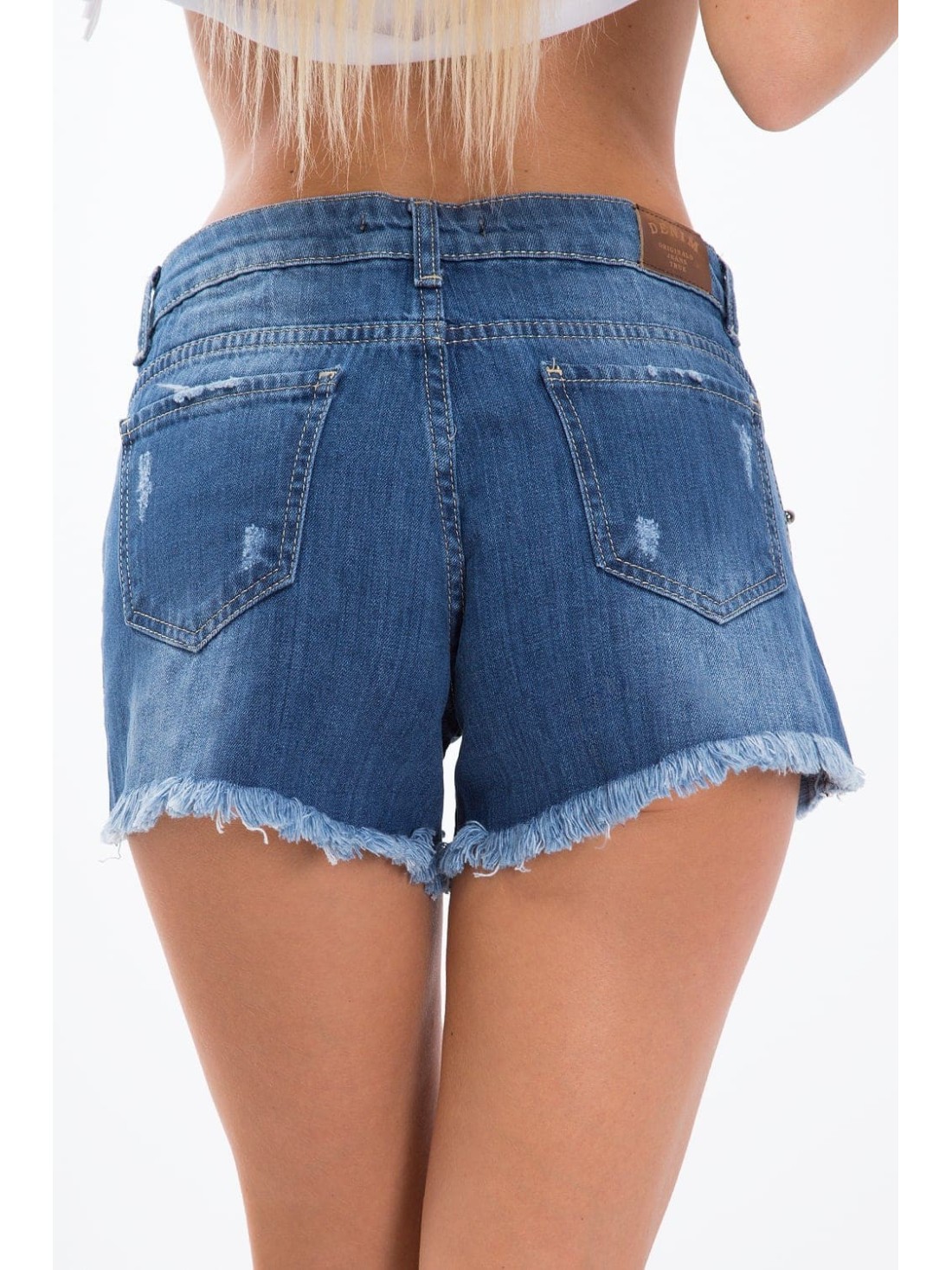 Jeansshorts mit Perlen 21577 – Online-Shop – Boutique